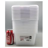 Sterilite 6qt Storage Bins w/Lids Set of 10