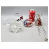 Angel Windchime, Avon Turtle Candle Holder,