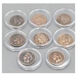 Indian Head Pennies 1880, 1882, 1887, 1896, 1