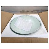 Green Clear Glass Vessel Sink 16.5' ï¿½ 6.5'