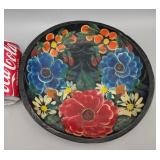 Flower Wood Bowl 10.5' Round