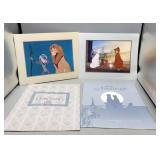 Lithographs Lion King 1995, Aristocats 1996 14' ï¿½