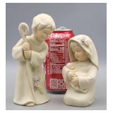 Homeco 1990's Mother Mary, Baby & Joseph Figurines
