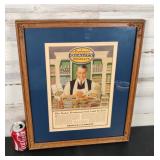 Armour and Company Ad Framed 17.5'x21.5'