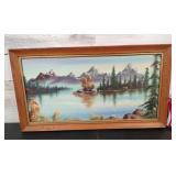 Lake Painting 22'x12' Jenny Lake Teton National