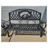 Iowa Hawkeye Metal Bench 49' Wide Heavy