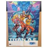 Dark Horse Comics Titan A.E. 2000 Poster 24' ï¿½ 36'