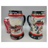 2 Budweiser Steins