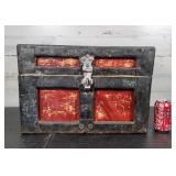 Wooden Chest Heavy, Lockable w/Handles  19' ï¿½ 1
