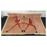 Camel Tapestry 34'X53' Has Spots & Wear