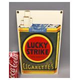 Lucky Strike Cigarettes Porcelain Sign