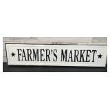 Metal Farmer's Market Sign 11'x48'