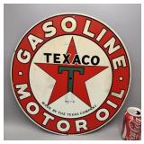 Texaco Metal Sign 18' Round