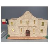 Ceramic Light Up Alamo, works, bulb not included