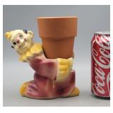 USA Ceramic Clown Planter Holder