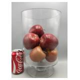 Glass Vase & Apples