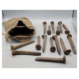 Railroad Spikes in Bag