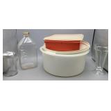 Tuberware and glassware