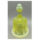 Fenton Vaseline Glass Bell Glower