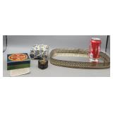 Mirrored Tray & Trinket Boxes