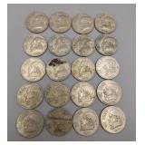 20 Mexico Un Peso Clad Coins 70s