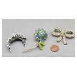Rhinestone Brooches
