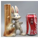 Bugs Bunny by Tree Stump Bud Vase