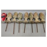 Morel Mushrooms Concrete Finials