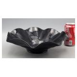 Black Scalloped Edge Bowl