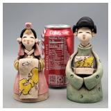 Clay Asian Figurines