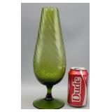 Avocado Green Glass Vase