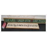 Wall Hanging Signs 40' & 29' Long