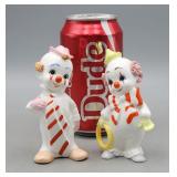Clown Figurines Bone China 1981