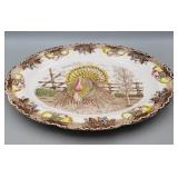 King Tom Ironstone Turkey Platter 18' ï¿½ 14'