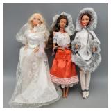 Barbies,3 dolls,as shown
