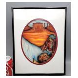 Lithograph Artist Signed 'Mariita',1987 Amado Pena