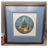 P. Buckley Moss 'Christmas Dance' Art, Signed