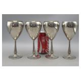 Hand-Made Pewter Goblets