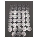 1973 National Wildlife Tokens Aluminum