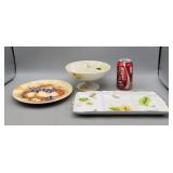 Godinger & Co. Divided Tray, Fruit Plate-Japan,