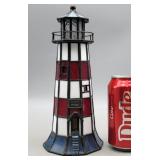 Stained Glass Lighthouse - Has Spot for Bulb &