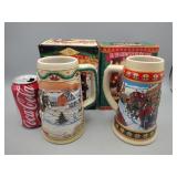 2 Budweiser Steins