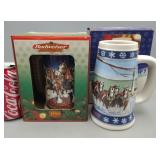 2 Budweiser Steins