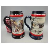 2 Budweiser Steins