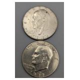 Ike Dollars Clad 1976 D 1977 D