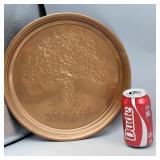 Copper Tray Tree of LIfe Motif