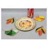 Stained Glass Leaves, Plate- Holland