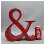 Red Ampersand Lg