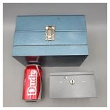 Metal storage boxes,(2),8mm film reel holder,