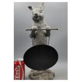 19' Standing Rabbit w/Chalkboard sign,Resin cast